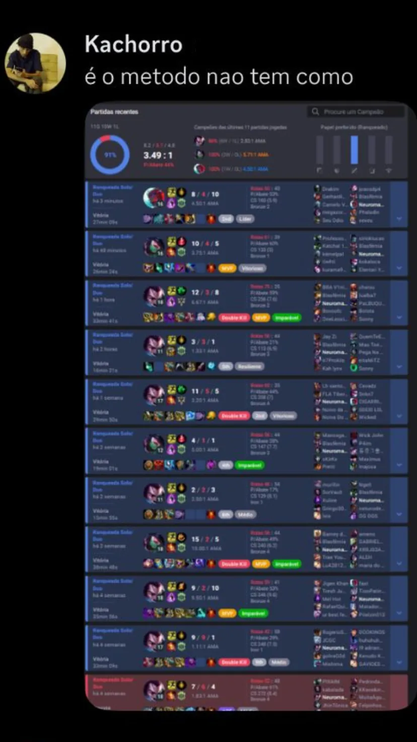 Depoimento de aluno — progressão confirmada